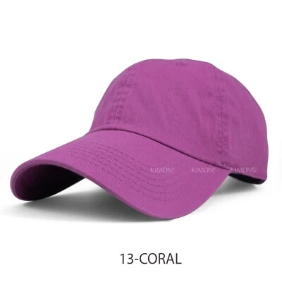 Gorra de béisbol lisa lisa lisa de algodón para hombres mujeres sombrero de pelota sombrero de papá polo pelota lavada PC Foto 1 de 4