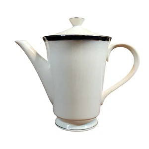 Lenox USA Black Royale Porzellan Kaffeekanne  - Bild 1 von 10