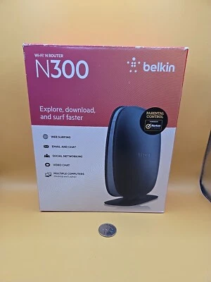 Belkin N300 300 Mbps 4-Port 10/100 Wireless N Router (F9K1002V4)  - Image 1 of 4