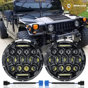2PCS 7" LED Headlights For Hummer Humvee m998 LMTV BMY M1045 M1078 M925 M35a2-2 - Bild 1 von 14