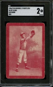 1906/1910 RUSSELL'S RUSTLERS 10 OF CLUB CATCHING RED SGC GOOD 2 BB - Picture 1 of 1