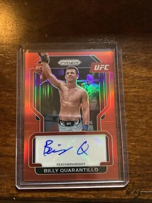 2022 UFC Prizm Billy Quarantillo Rookie Auto Red /99 RC - Image 1 of 2