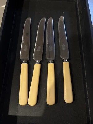 Vtg Stainless Universal Resistain Flatware with Celluloid Handles Lot Of 4 (G26a - Image 1 of 3