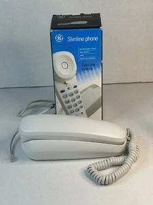 GE Corded Slimeline Phone Easy Dial Corded Landline Telephone With Box - Picture 1 of 6