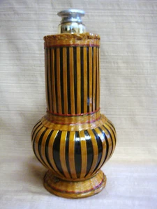 Unique & Lovely Wicker Covered 8 oz. Glass Decanter  - Picture 1 of 6