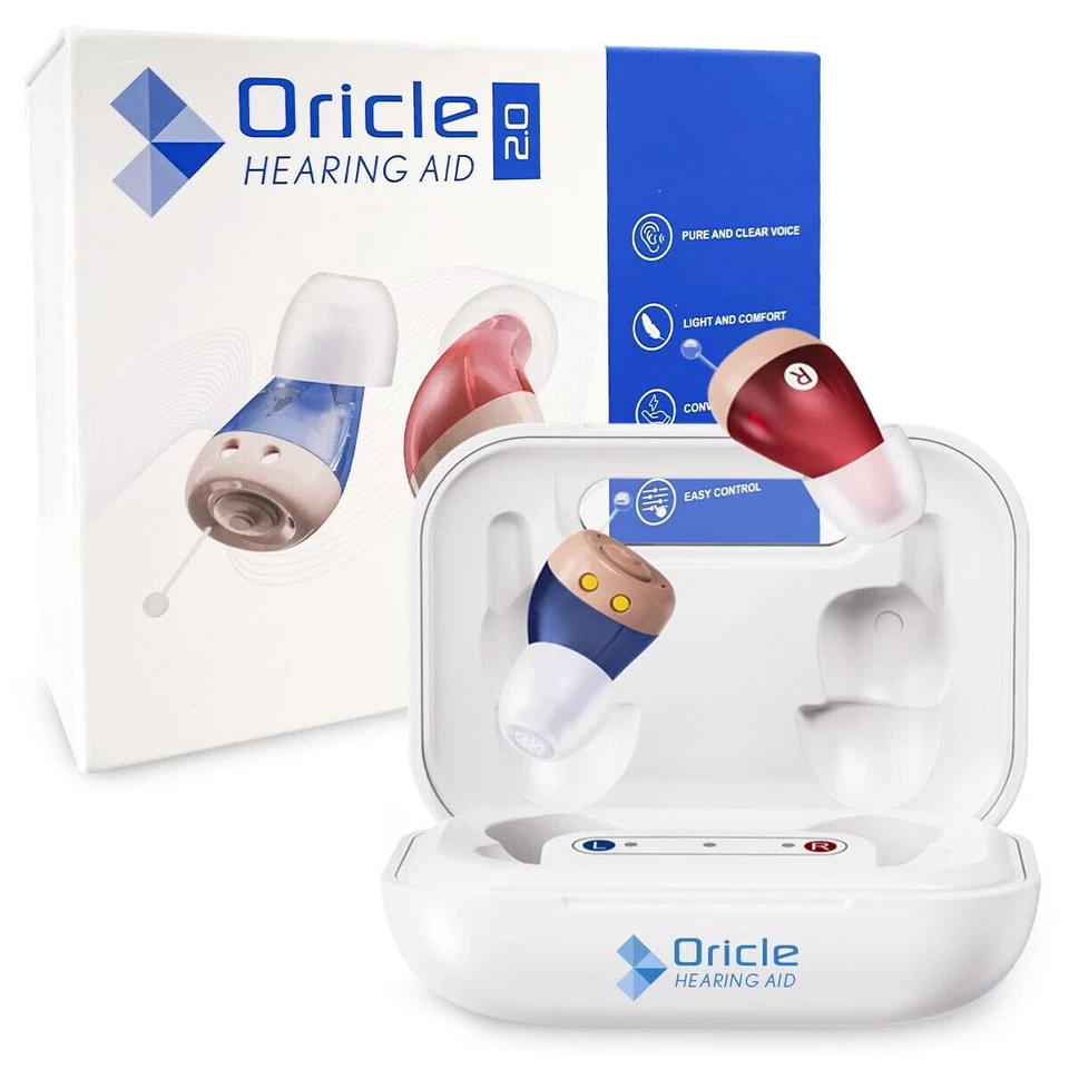 Oricle Hearing Aid 2.0 Model JH-A490 OTC | Dual In-Ear Rechargeable Pair