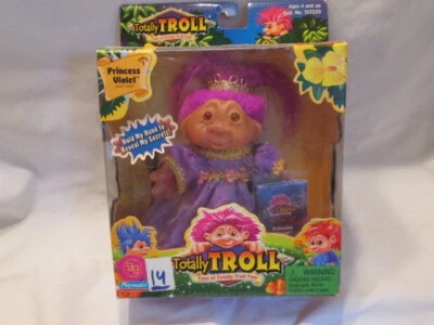 Muñeca Totally Troll - PRINCESA VIOLETA 5" DAM Playmates 2001 NUEVA en Caja Rara Foto 1 de 4