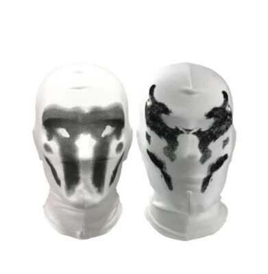 A+ WATCHMEN Rorschach 's Mask Cosplay Headgear Costume Halloween Party Show Hood - Image 1 of 4