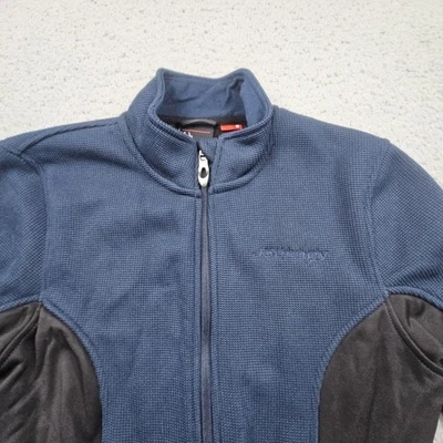 Chaqueta Spyder Mujer Mediana Azul Negra Cremallera Completa Manga Larga Aire Libre Senderismo Foto 1 de 4