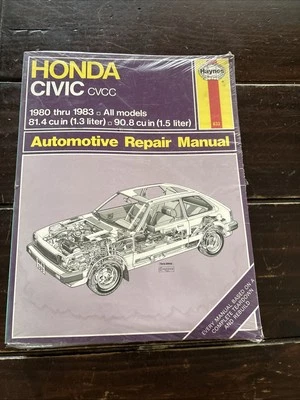 HONDA CIVIC CVCC 1980-1983 MANUAL DE REPARACIÓN TODOS LOS MODELOS HAYNES 42021 Foto 1 de 4