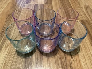 Tupperware VTG Lot of 6 Acrylic Clear #1672 10 oz Tumbler Cups Stackable - Picture 1 of 5