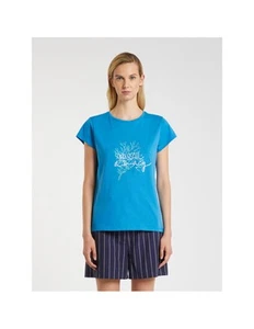 Iblues - T-shirt in jersey di cotone stampato e ricamato Donna Lake - Imagen 1 de 5