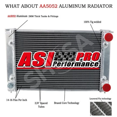 2 Row Aluminum Radiator For 1986-1995,1993 VW Golf MK2 MK1 1.6 8V 1.8 16V MT - Image 1 of 4