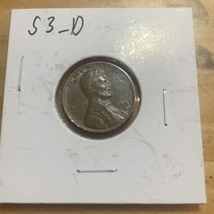 1953 D Lincoln Bronze Wheat Penny Average Circulated Condition - Picture 1 of 3