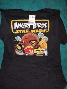 ANGRY BIRDS STAR WARS BOYS YOUTH BLACK SHIRT T-SHIRT XL SIZE 18 by FIFTH SUN - Picture 1 of 2