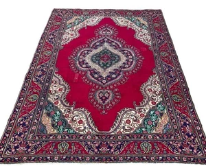EIN ENTZÜCKENDER ALTER HANDGEKNÜPFTER TRADITIONELLER ASERBAIDSCHANISCHER ORIENTTEPPICH (338 x 237 cm)* - Bild 1 von 17