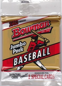 1992 Bowman Baseball 23 Card Jumbo Pack. Mariano Rivera? Mike Piazza? - Picture 1 of 2