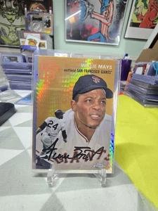 2023 Topps cromo platino aniversario Willie Mays refractor prisma #475 Giants - Imagen 1 de 2
