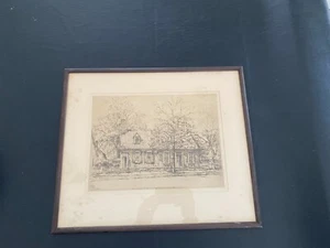 Art Vintage Ernest D Roth 1928 Signed Etching "Hugh Mercer's Apothecary Shop" - Picture 1 of 13