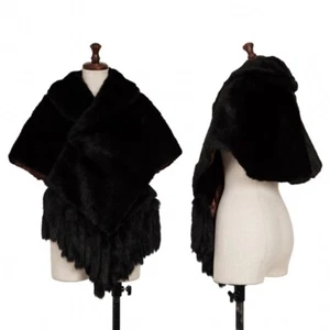 COMME des GARCONS Schlafzimmerkleid Fringe Fur Stole Shawl Size S-M (K-136245) - Bild 1 von 12
