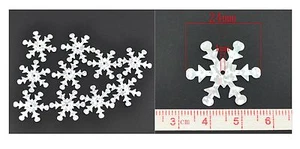 10x Snowflakes in PVC Decorations Bracelets Christmas Tree - Picture 1 of 1