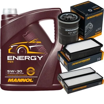 MANNOL, DENCKERMANN DENCKERMANN Inspektionspaket MANNOL Energy 5W-30 5L für Hyundai i20 1.2