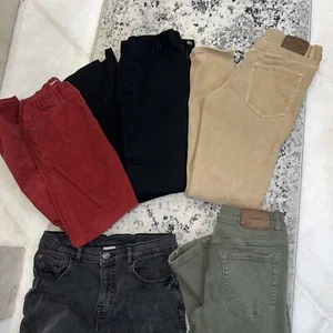 Youth boys 14 pants / jeans LOT of 6! EUC! some never worn! zara gap target - Picture 1 of 10