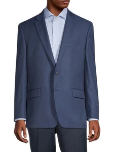 RALPH LAUREN Men's Blue Classic Fit Textured Blazer Wool Sport Coat 42R yse1724 - Picture 1 of 2