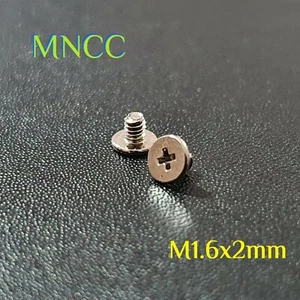M1.6 x 2mm Phillips Wafer Head Screws Laptop Notebook Nickel Plated Steel - Afbeelding 1 van 4