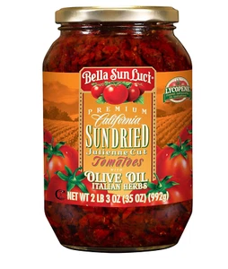 35 Oz Sun Dried Tomatoes Julienne Cut in Olive Oil - Picture 1 of 12