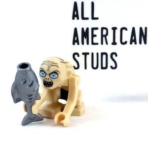 LEGO El Señor de los Anillos Gollum Minifigura Smeagol 9470 LOTE Ojos Anchos Pez Hobbit - Imagen 1 de 5
