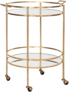 Home Collection Lavinia Silver Bar Cart - Picture 1 of 12