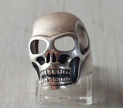 Bague forme tête de mort, en argent, Thomas Sabo - Photo 1/4