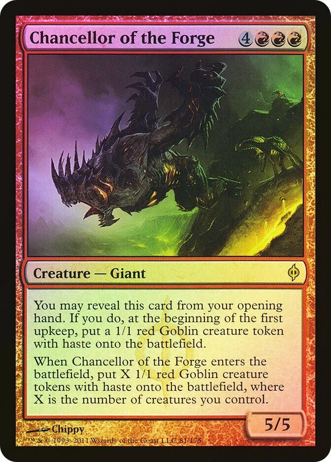 Magic The Gathering - Chancellor of the Forge Foil Card - New Phyrexia - Image 1 of 1