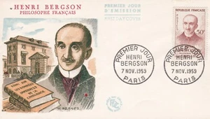 FRANCE 1959 FDC HENRI BERGSON YT 1225 - Imagen 1 de 1
