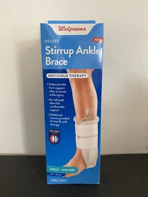  Tobillera estribo ajustable, talla única, se adapta a Walgreens pie izquierdo o derecho Foto 1 de 4