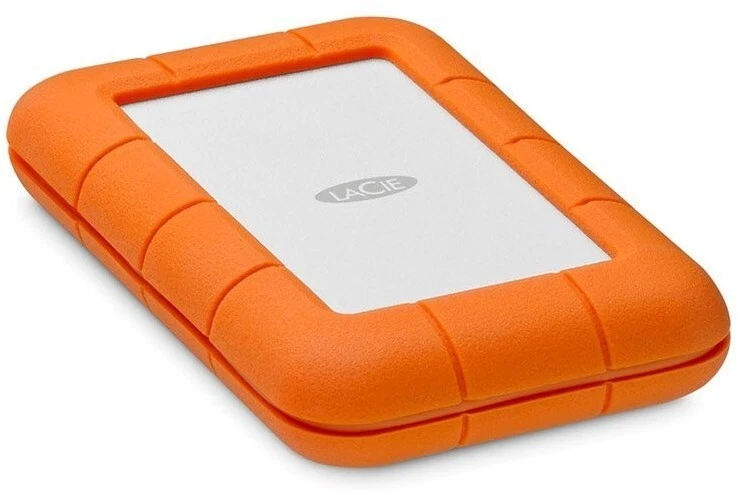 LaCie Rugged MINI 1TB externe Festplatte mit USB3.0 LAC301558 silber - orange - Bild 1 von 1