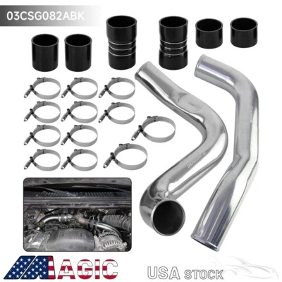 Tubo intercooler pulido de 3" para Ford 1999,5-2003 7,3 L F250 F350 V8 turbo diésel Foto 1 de 4