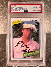 Chevy Chase Autograph PSA 10 PSA/DNA Certified Ty Webb Caddyshack #1767
