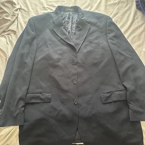 Perry Ellis America 46R Black 3-Button Men's Suit Jacket - Picture 1 of 8
