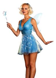 True Blue Fairy -  Adult Costume - X-Large - Light Up Costume - Dreamgirl