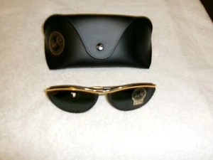 Vintage Ray Ban B&L W1973 YSAS G-15 Gläser XLT Olympian Sonnenbrille schwarz/gold - Bild 1 von 11