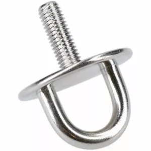 Paquete de 4 anillos de anclaje de amarre de ojo de almohadilla redonda rosca M8 de acero inoxidable - Imagen 1 de 4