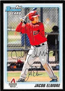 Jacob Jake Elmore autographed baseball card 2010 Topps Bowman #BP82 Rookie