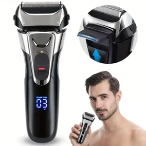 Rasierer Herren Rasierapparat Elektro Herrenrasierer Akku 3-Fach Schersystem NEU - Bild 1 von 10