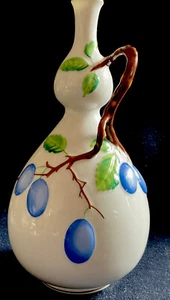 Jarrón Herend Ciruelas Rama Mango y Lagarto Elevado Diseñado 9" 7143/C Hungría Usado en Excelente Condición - Imagen 1 de 9