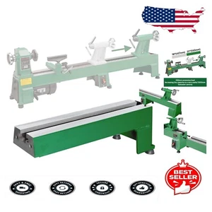 Enhance Your Lathe: Green Extension Bed with Fixing Bolts for 10"x18" Models - Picture 1 of 8