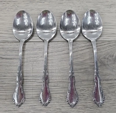 OneidaWare Whittier Stainless Place Oval Soup Spoons - Set of 4 - Retired - Image 1 of 4