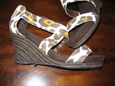 Dr Scholls, Sandálias, Leopardo Mulicolorido, Conforto, Cunha Tira, Zíper para cima nas costas,,8,5M - Imagem 1 de 4