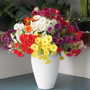 Artificial Outdoor Flowers Fake Plants for Spring Summer Decoration 20 Bundles S - Picture 1 of 9